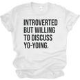 Introverted Yoyo Toy Player Yo-Yo Introvert Unisex Jersey T-Shirt