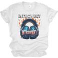 Introvert's Best Friend Noise-Canceling Headphones Unisex Jersey T-Shirt