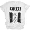 Irony Sarcasm Introvert Dry Humor Cartoon Comic Geek Nerd Unisex Jersey T-Shirt