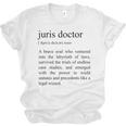 Juris Doctor Definition Law School Graduation Unisex Jersey T-Shirt