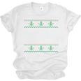 I Just Want To Go Home Ugly Anti Christmas Sweater Introvert Unisex Jersey T-Shirt