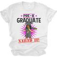 Kids Pre K Graduation Flossing Girl Nailed It Graduate Girls Unisex Jersey T-Shirt