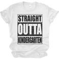 Kids Straight Outta Kindergarten Shirt Boy Girl Graduation Unisex Jersey T-Shirt