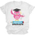 Kindergarten Graduation Tee Shirt Pink Owl T-Shir Unisex Jersey T-Shirt