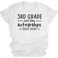 Last Day Of School 3rd Third Grade Sign My Shirt Graduation Unisex Jersey T-Shirt