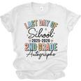 Last Day Of School Autograph 2nd Grade Graduation Boys Girls Unisex Jersey T-Shirt