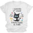 Last Day Of School Student Graduation I Survived 2nd Grade Unisex Jersey T-Shirt