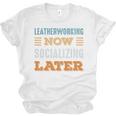 Leatherworking Now Minimal Socializing Introvert Vintage Unisex Jersey T-Shirt Leatherworking Now Minimal Socializing Introvert Vintage Unisex Jersey T-Shirt