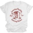 Leaving Reality Entering Fiction Book Lover Unisex Jersey T-Shirt