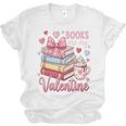 Librarian Books Are My Valentine Teacher Valentines Teach Unisex Jersey T-Shirt Librarian Books Are My Valentine Teacher Valentines Teach Unisex Jersey T-Shirt