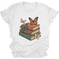 Life Is Better With Butterflies And Books Cute Butterfly Unisex Jersey T-Shirt