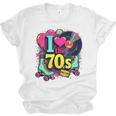 I Love The 70s Vintage Cassette Roller Vinyl Nostalgia 70s Premium Tri-Blend Unisex Jersey T-Shirt