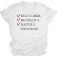 Master's Degree Graduation Graduate Unisex Jersey T-Shirt