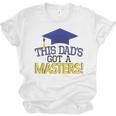 Masters Degree Proud Dad Graduation Shirt MBA Social Work Unisex Jersey T-Shirt