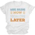 Model Building Now Minimal Socializing Introvert Vintage Unisex Jersey T-Shirt