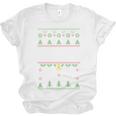 No Hugs Introvert Ugly Christmas Sweater Style Unisex Jersey T-Shirt