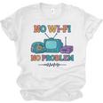 No Wi-Fi No Problem – Retro Dial Up Tech Nostalgia Unisex Jersey T-Shirt