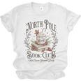 North Pole Book Club Christmas Xmas Hot Cocoa Bookish Unisex Jersey T-Shirt North Pole Book Club Christmas Xmas Hot Cocoa Bookish Unisex Jersey T-Shirt