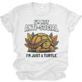 Not Anti Social Im Just A Turtle Sarcastic Introvert Humor Premium Tri-Blend Unisex Jersey T-Shirt Not Anti Social Im Just A Turtle Sarcastic Introvert Humor Premium Tri-Blend Unisex Jersey T-Shirt