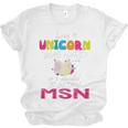 Nurse MSN Graduation Unicorn T-Shirt Nursing School Unisex Jersey T-Shirt