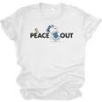 Peanuts Graduation Peace Out Snoopy Woodstock Unisex Jersey T-Shirt