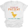Please Be Patient With Me I'm From The 1900s Dinosaur Premium Unisex Jersey T-Shirt