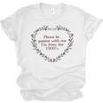 Please Be Patient With Me I'm From The 1900s Florals Vintage Unisex Jersey T-Shirt