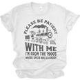 Please Be Patient With Me I'm From The 1900s Funny Train Unisex Jersey T-Shirt