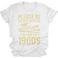 Please Be Patient I'm From The 1900s Over The Hill Premium Unisex Jersey T-Shirt
