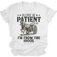 Please Patient I'm From The 1900s Quote Vintage Horse Unisex Jersey T-Shirt