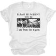 Please Be Patient With Me I'm From The 1900s Vintage Drowing Unisex Jersey T-Shirt