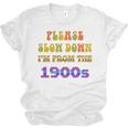 Please Slow Down I'm From The 1900s Retro Vintage 70 Premium Tri-Blend Unisex Jersey T-Shirt