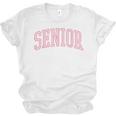 Preppy Varsity Pink Senior Graduation Unisex Jersey T-Shirt