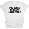 PRO Books PRO Cats Anti People Unisex Jersey T-Shirt PRO Books PRO Cats Anti People Unisex Jersey T-Shirt
