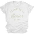Promoted To Senior Est 2025 High School College Graduation Premium Unisex Jersey T-Shirt