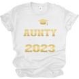 Proud Aunty Of 2023 Class MBA Graduate Family Graduation Unisex Jersey T-Shirt
