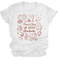Proud Class Of 2026 Graduate Doodle Senior Graduation Premium Tri-Blend Unisex Jersey T-Shirt