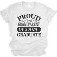 Proud Grandparent Of A Class Of 2024 Graduate Graduation Unisex Jersey T-Shirt