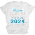 Proud Little Brother Of 5th Grade Graduate 2024 Graduation Premium Unisex Jersey T-Shirt