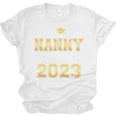 Proud Nanny Of Two 2023 Graduate Class 2023 Graduation Unisex Jersey T-Shirt