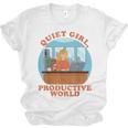 Quiet Girl Productive World Introvert Office Staff Secretary Unisex Jersey T-Shirt Quiet Girl Productive World Introvert Office Staff Secretary Unisex Jersey T-Shirt