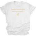 A Reader Without Their Book Is Tragedy Book Reading Unisex Jersey T-Shirt