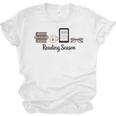 Reading Season Book Lover Librarian Cozy Bookworm Unisex Jersey T-Shirt Reading Season Book Lover Librarian Cozy Bookworm Unisex Jersey T-Shirt