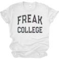 Retro Anti Social FREAK COLLEGE Introvert Stay Away From Me Unisex Jersey T-Shirt