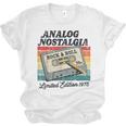 Retro Cassette Case 70s Vintage Music Analog Nostalgia Unisex Jersey T-Shirt