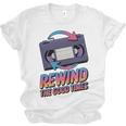 Rewind Good Times Retro VHS Tape Nostalgia 80s 90s Premium Tri-Blend Unisex Jersey T-Shirt