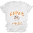 I Like Rhinos And Maybe 3 People Introvert Animal Unisex Jersey T-Shirt I Like Rhinos And Maybe 3 People Introvert Animal Unisex Jersey T-Shirt