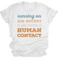 Running On Air Hockey Social Introvert Humor Vintage Unisex Jersey T-Shirt Running On Air Hockey Social Introvert Humor Vintage Unisex Jersey T-Shirt
