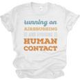 Running On Airbrushing Social Introvert Humor Vintage Unisex Jersey T-Shirt