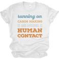 Running On Cards Making Social Introvert Humor Vintage Unisex Jersey T-Shirt